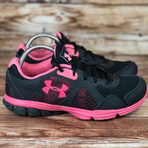 Under Armour Athletic Sneakers Black Pink